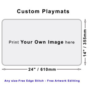 24 inch custom standard playmat