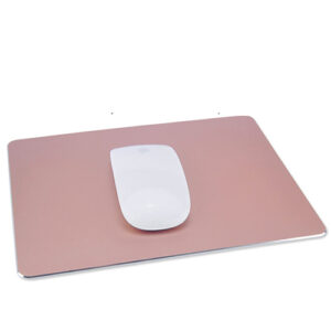 Rose gold color Aluminium mouse pad