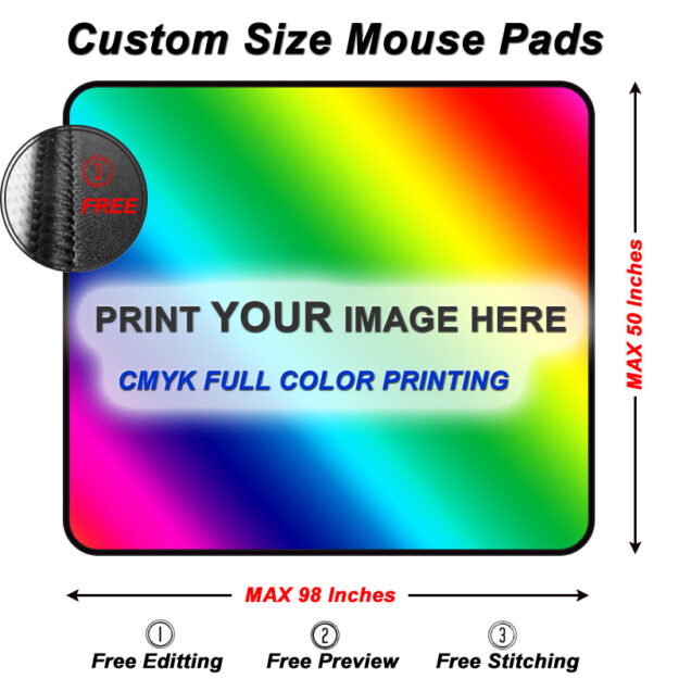 Custom Size mouse pads Size Guide Xraypad