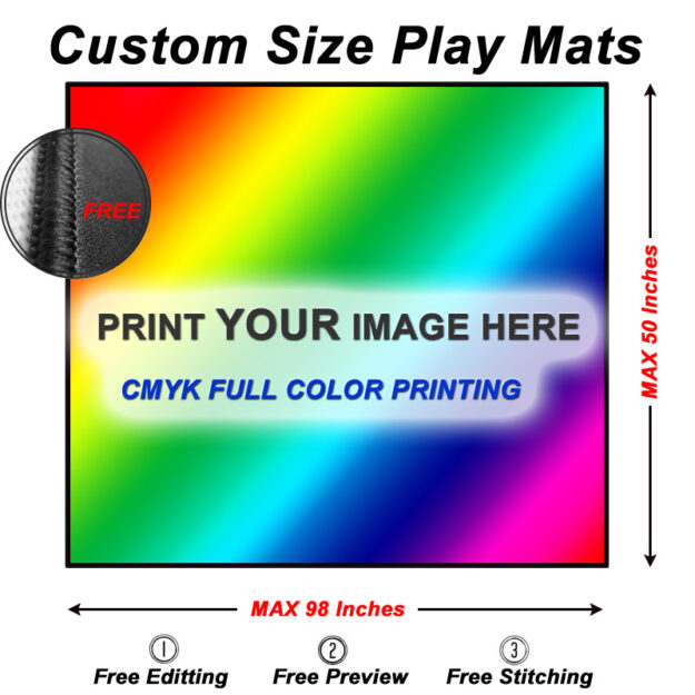 Custom playmats size guide