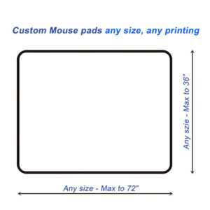 custom mouse pad size per your specification