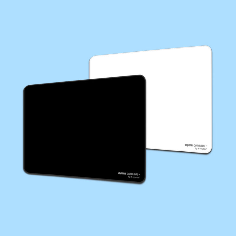 Aqua-control-black-and-white mouse pad