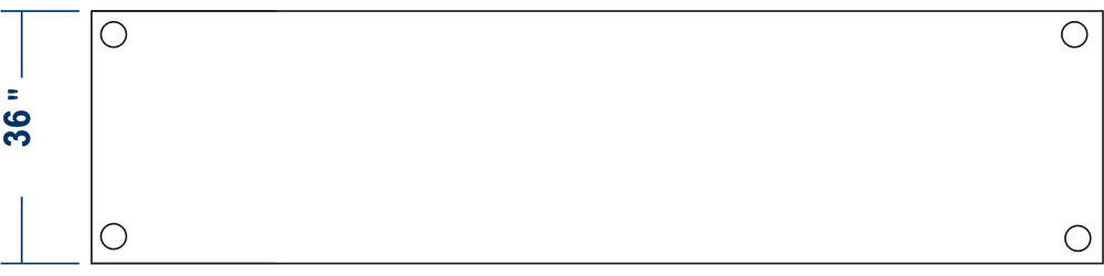 3 feet banner size showing