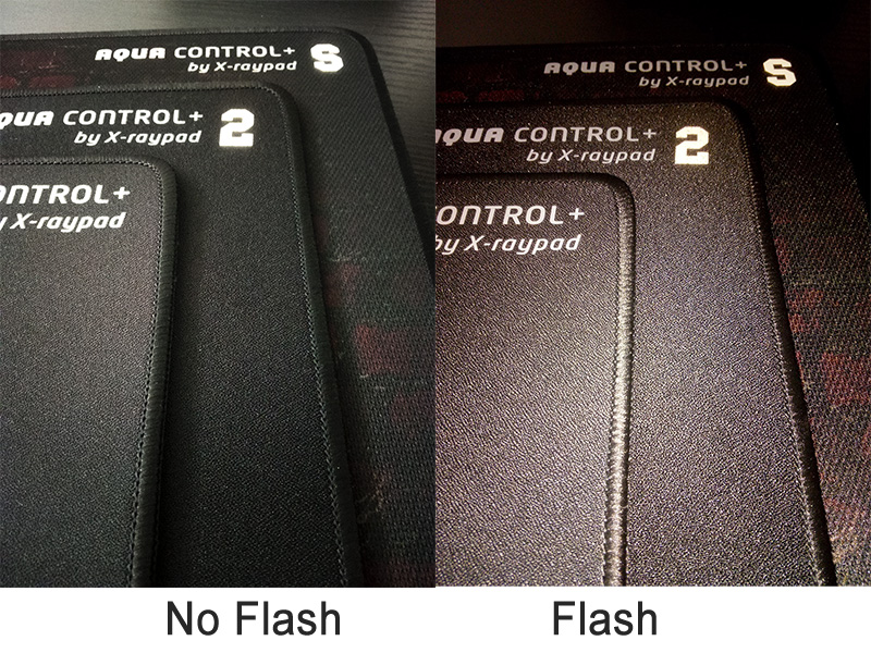Aqua control+ 3 surfaces texture comparing