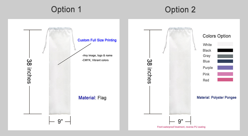 custom 36 inches playmat bags option