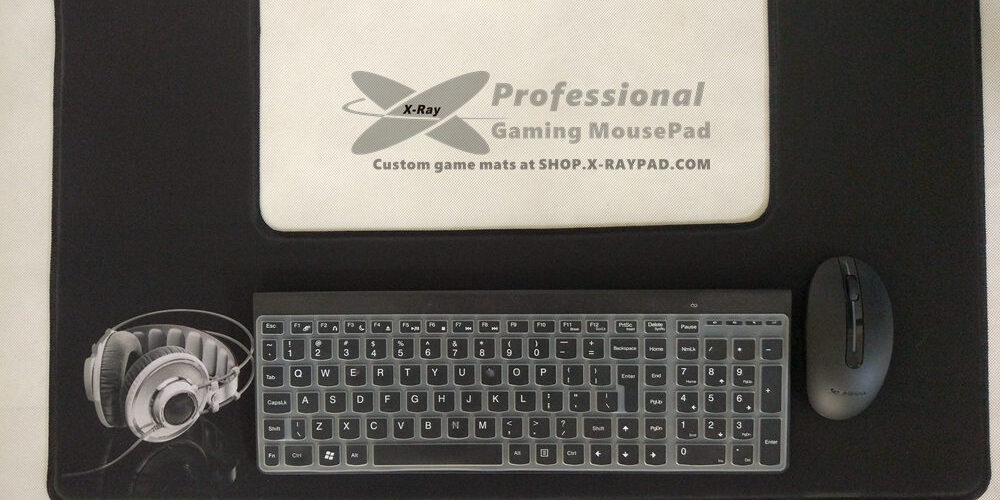 Put my keyboard on the U shape desk pad