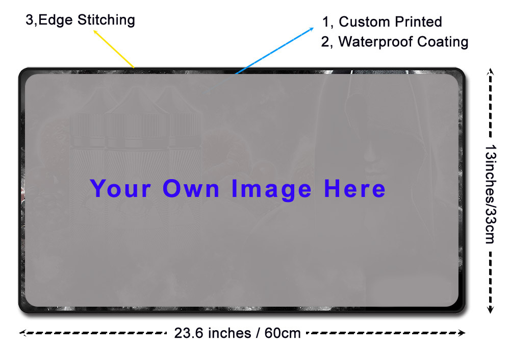 Custom 13in x 11in Large Mouse Pad – Your Playmat