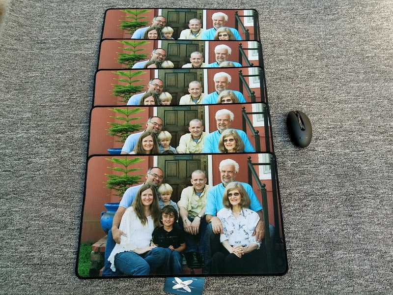 My family with my mum photo mouse pad