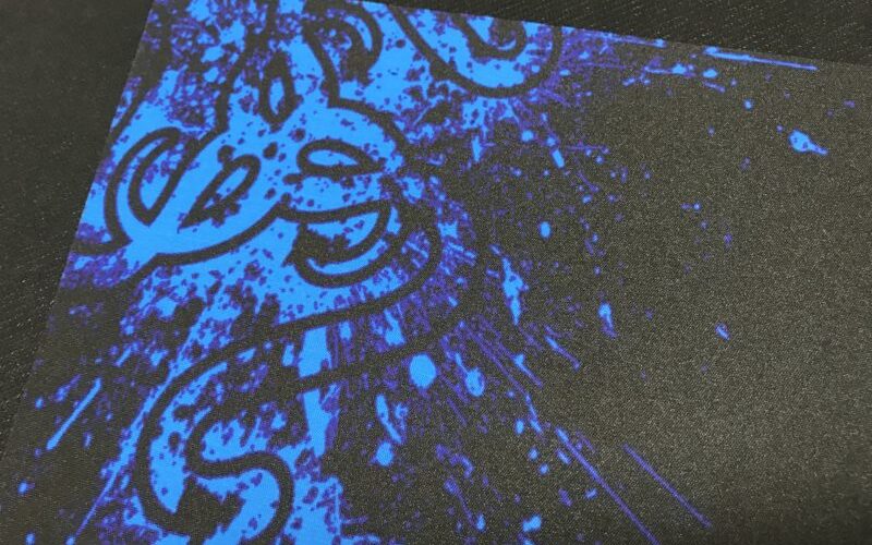 The side view of irregular polygon mouse mats.