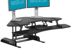 Find the custom mouse pad to suit lower deck of his Varidesk CubeCorner. Find the custom mouse pad to suit lower deck of his Varidesk CubeCorner.