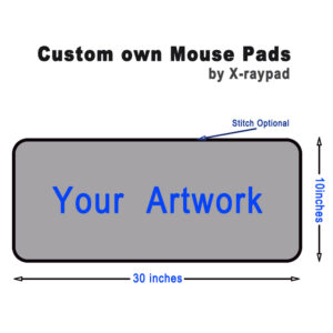 30in by 10in custom own long mouse pads bulk