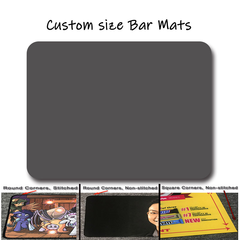 Custom Size Bar Mats with your own print – water-proof – X-raypad