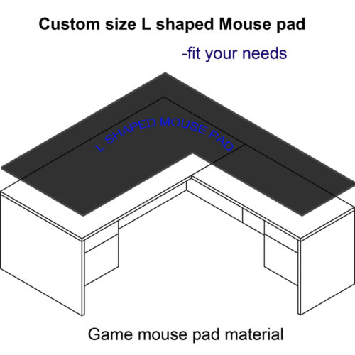 Custom Any size L shaped mouse pad for desktop – X-Raypad