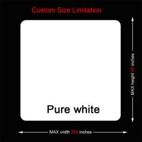 Custom Size Limitation of white mouse pads