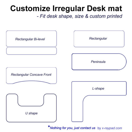 Customize Irregular Shaped Mouse Pad For Desk Or Table – X-raypad