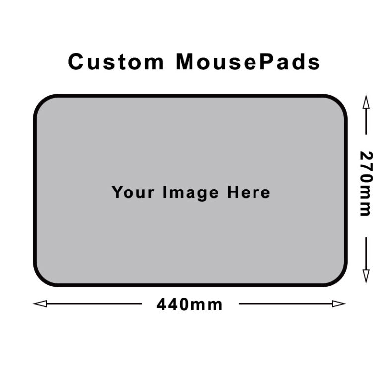17.32″x10.63″ Custom Mouse Pad with own image printed in bulk Xraypad