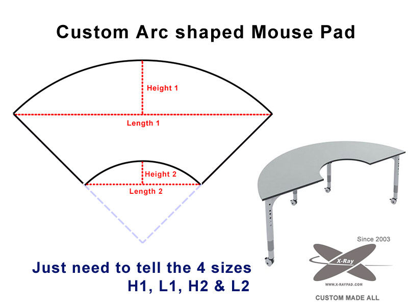 curved mouse mat