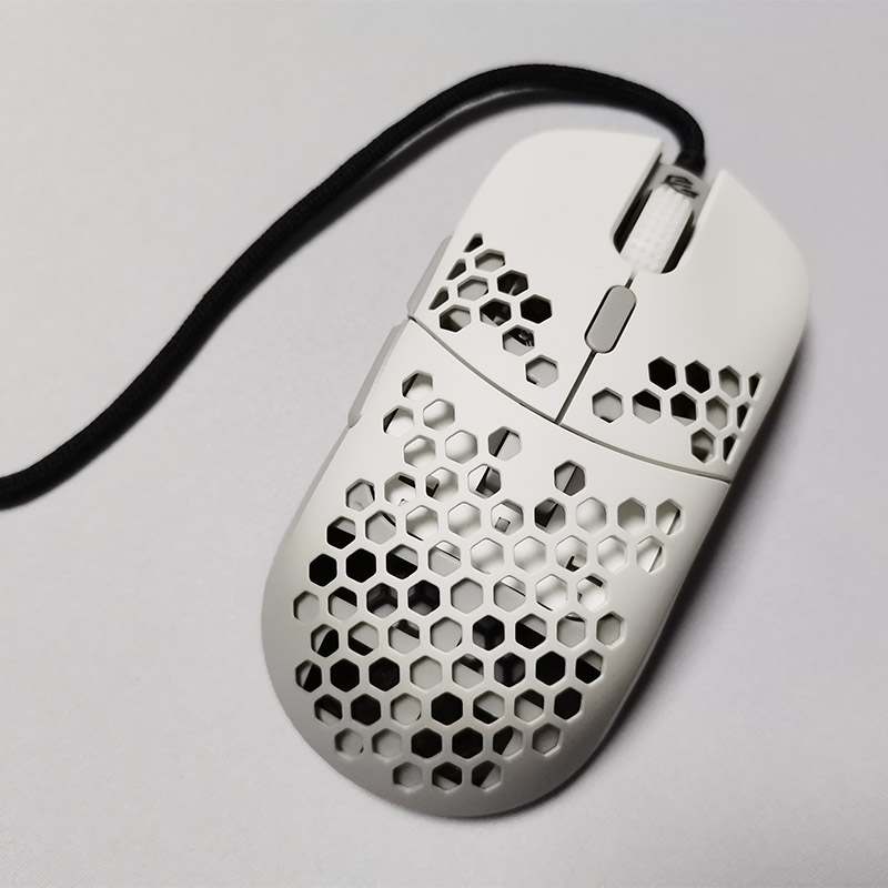PC/タブレット PC周辺機器 G-Wolves Hati Ultra Lightweight 60g Honeycomb Shell Wired Gaming Mouse