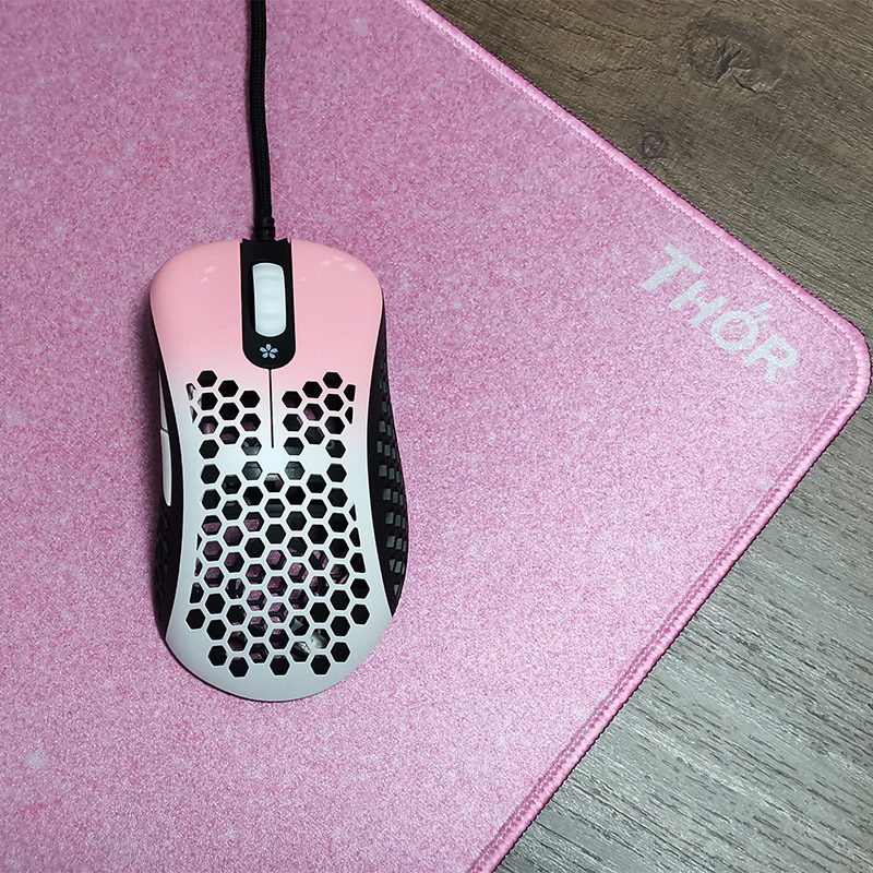 Pink Thor XL mouse pad with Cherry blossom Skoll