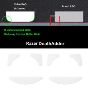 R curve mouse-skates for Razer DeathAdder