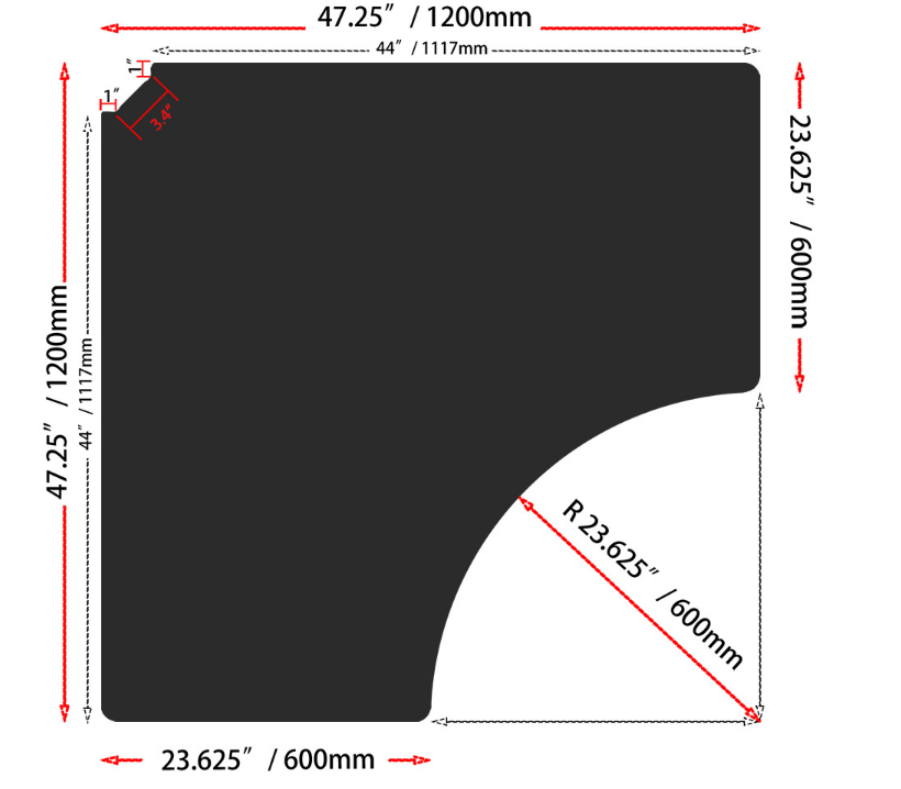 Linnmon deals desk sizes