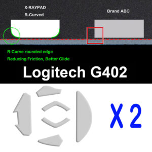 R-curve mouse skates for Logitech G402