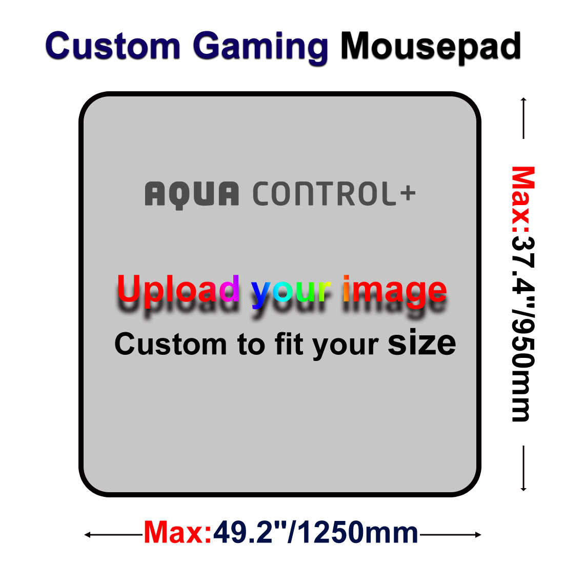 Custom Aqua Control+ Gaming Mouse Pads