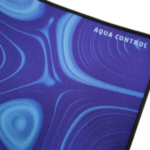 Aqua control plus blue strata gaming mousepad