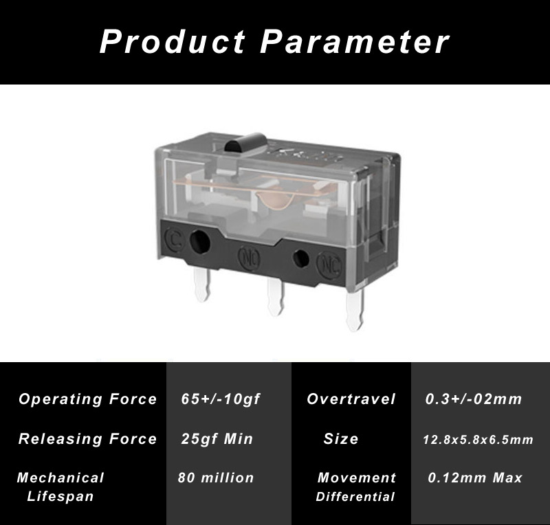 Kailh-GM 80M-Parameter-Micro-Switch