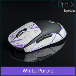 White Purple G Pro X Superlight grip tape top view