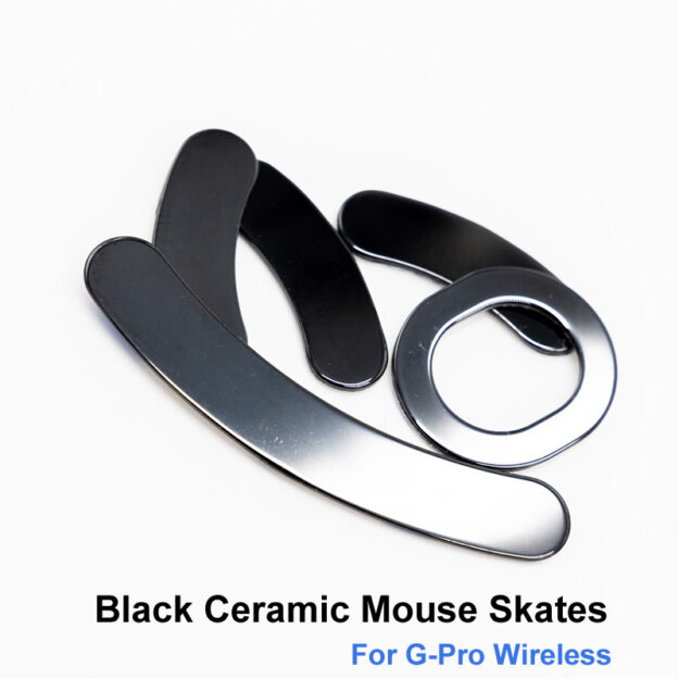 Black Ceramic Mouse Skate for G Pro Wireless - include 5 parts