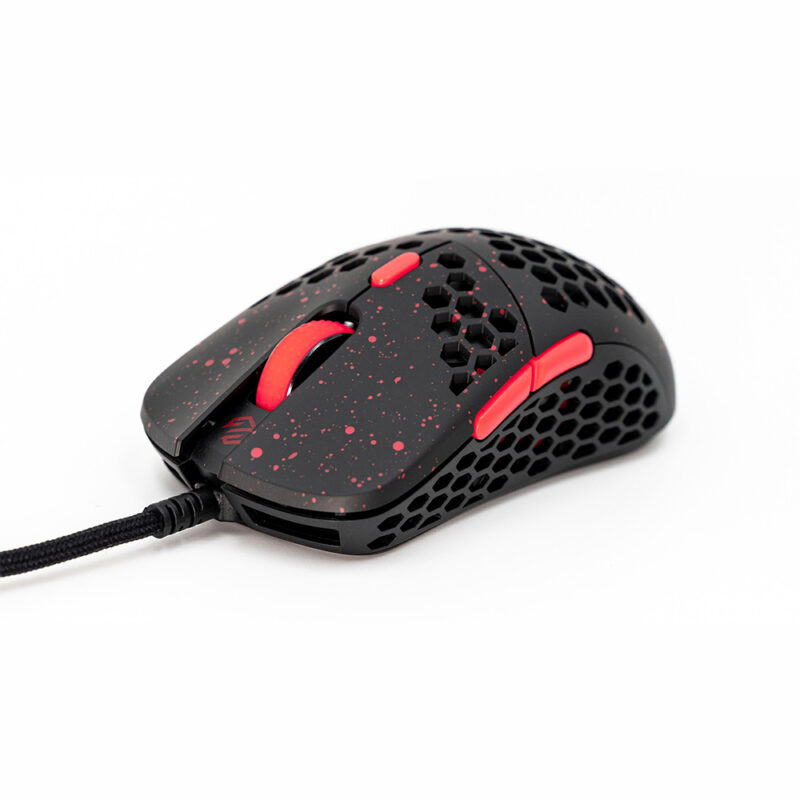 Small Hati Stardust black red 3389 Gaming Mouse-Hati Mini front view