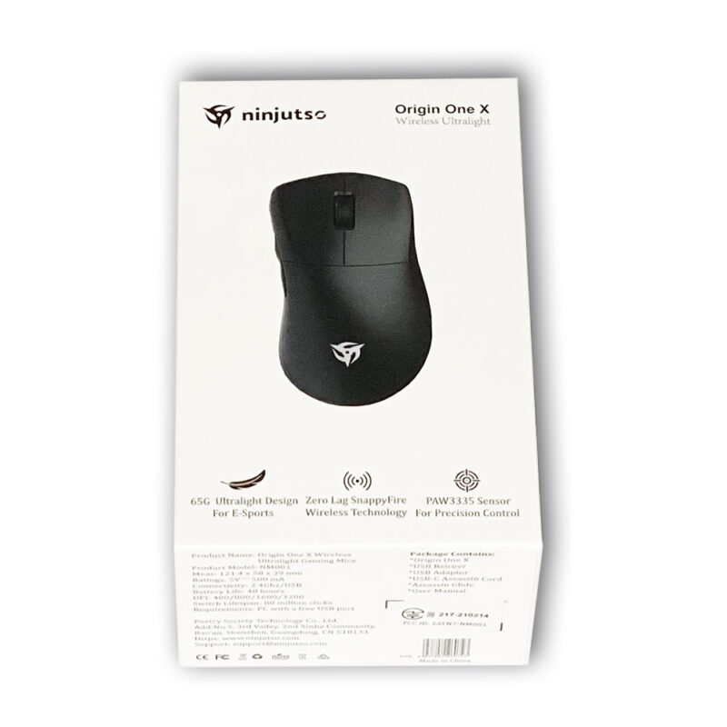 Ninjutso Black Origin One X Wireless new package
