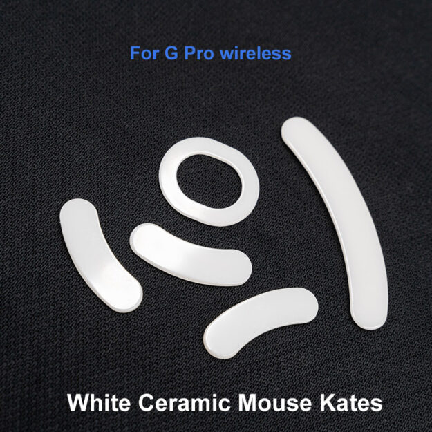 White Ceramic Mouse Skate for G Pro Wireless - include 5 parts