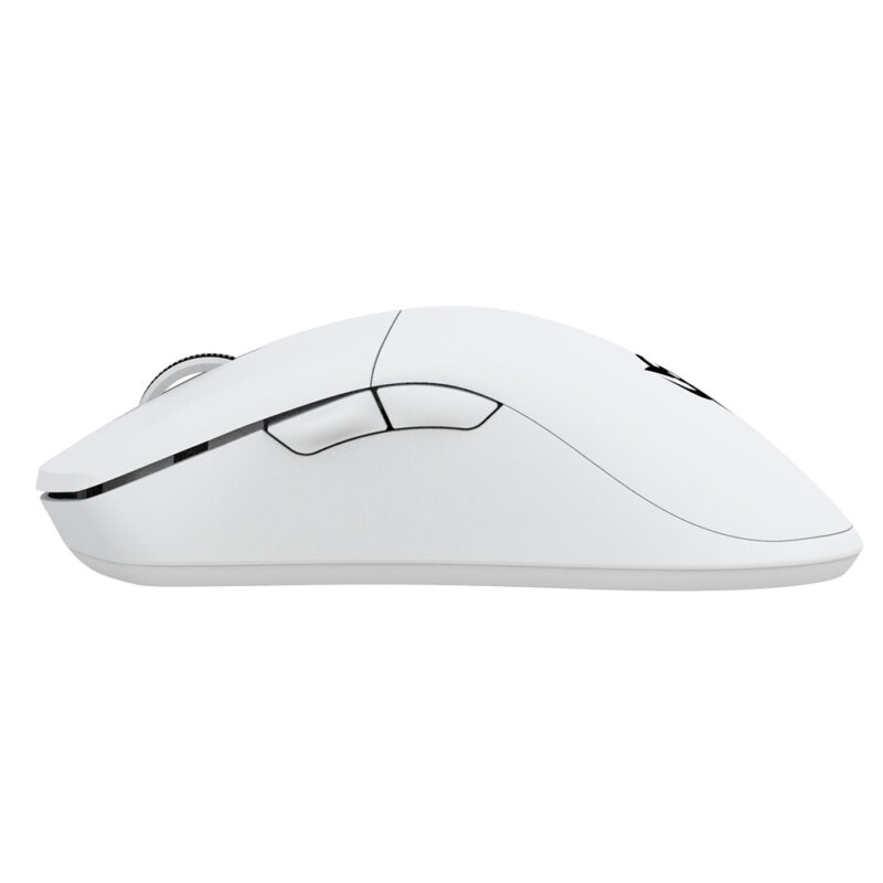 White Origin One X Wireless Ultralight Gaming Mouse Left