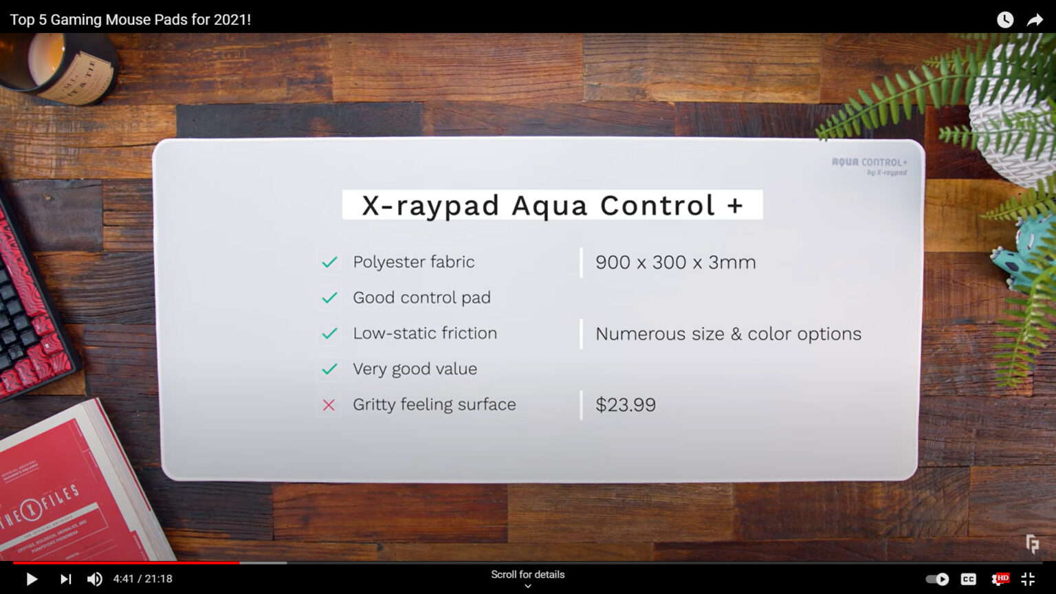 X-raypad Aqua Control+ Gaming Mouse Pads – X-raypad