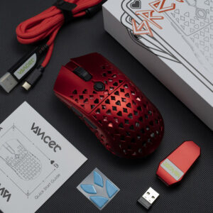 TBTL Gretxa Metallic red wireless mouse