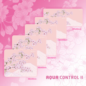 Aqua Control II sakura Pink mousepads family