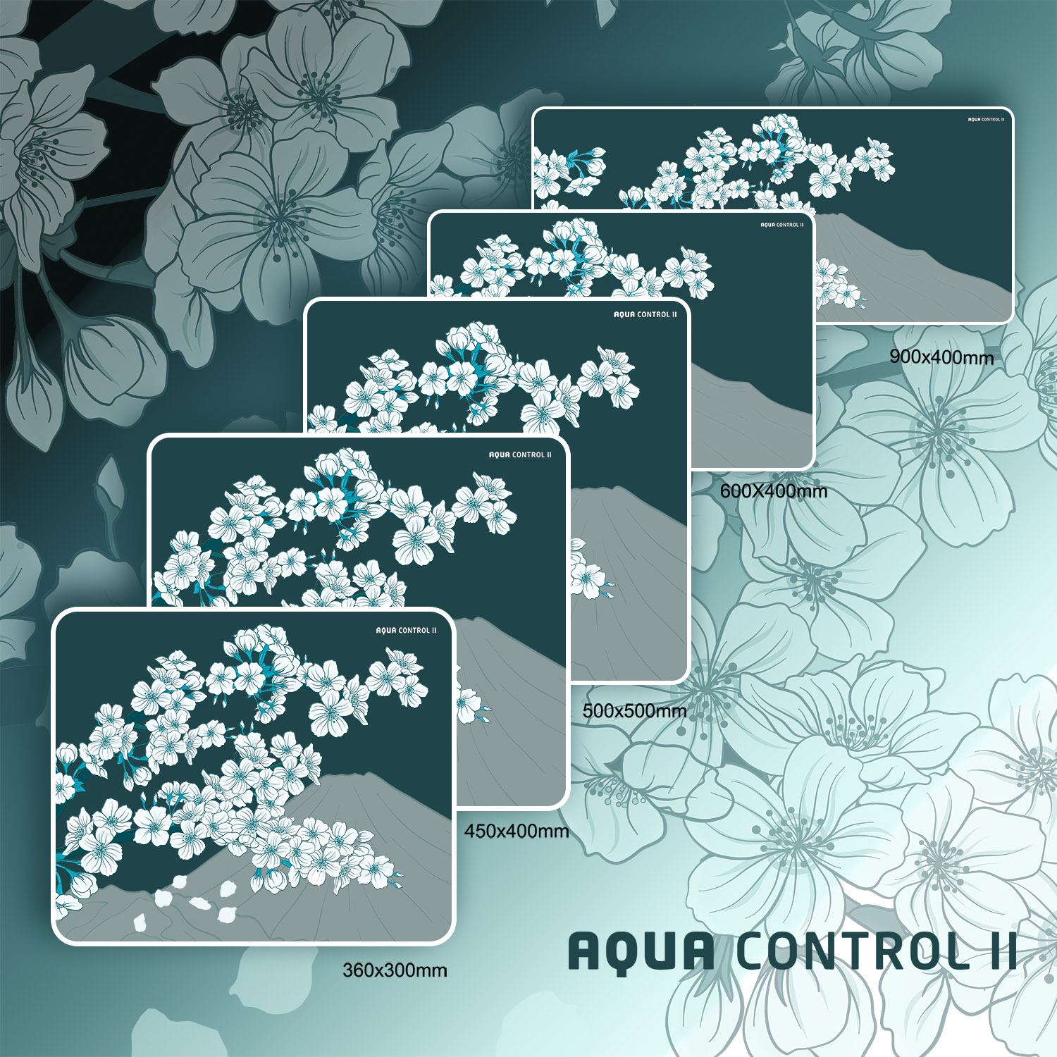 X-raypad Aqua Control II Sakura Green Gaming Mouse Pads