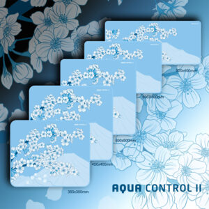 Aqua Control II sakura blue mousepads family