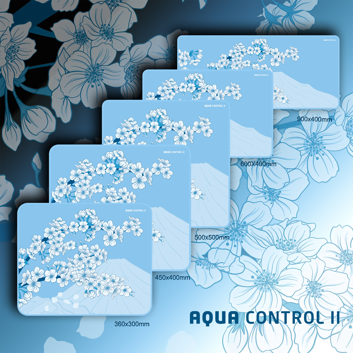 X-raypad Aqua Control II Sakura Gaming Mouse Pads XXL size 900x400x4mm