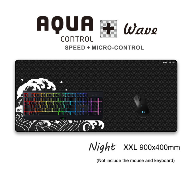 AC+ gaming mouse pad XXL Wave night size comparing