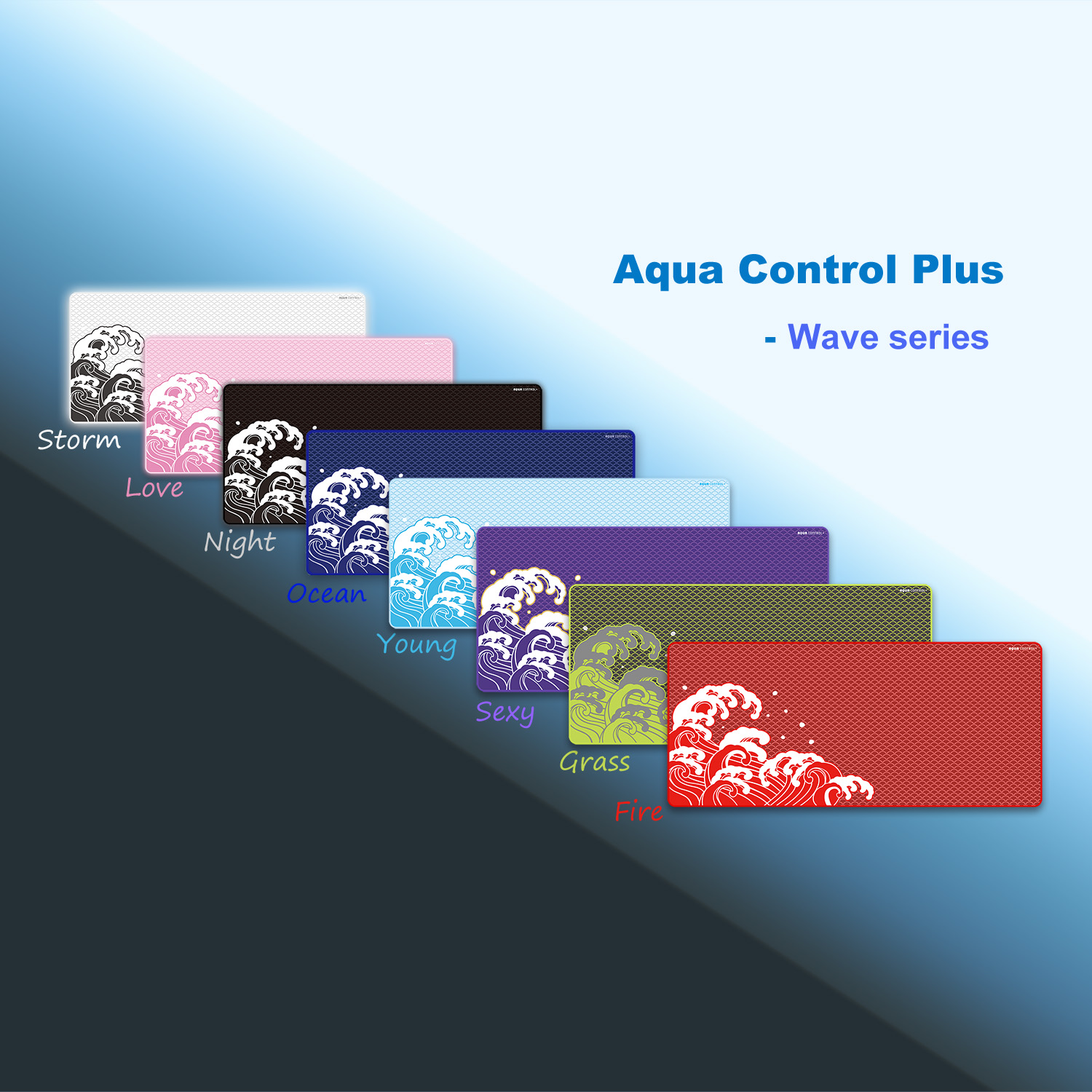 X-raypad Aqua Control Plus Gaming Mouse Pads - Wave Series