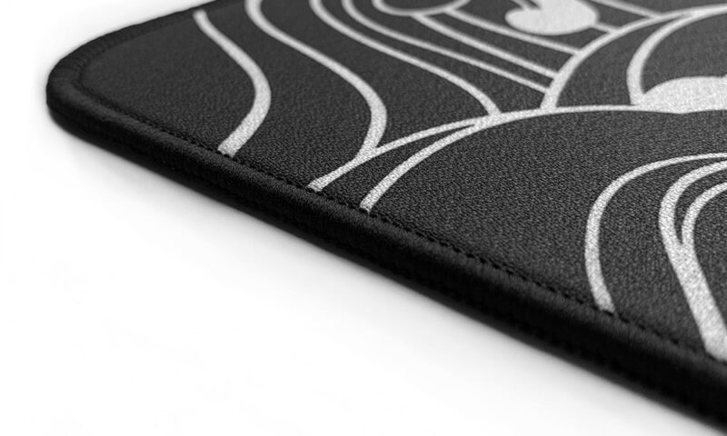 Stitched edge of AC+ wave mouse pad