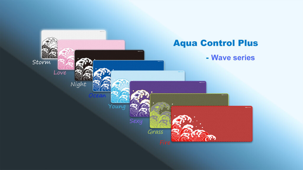 Aqua control Plus wave series gaming mousepads Xraypad