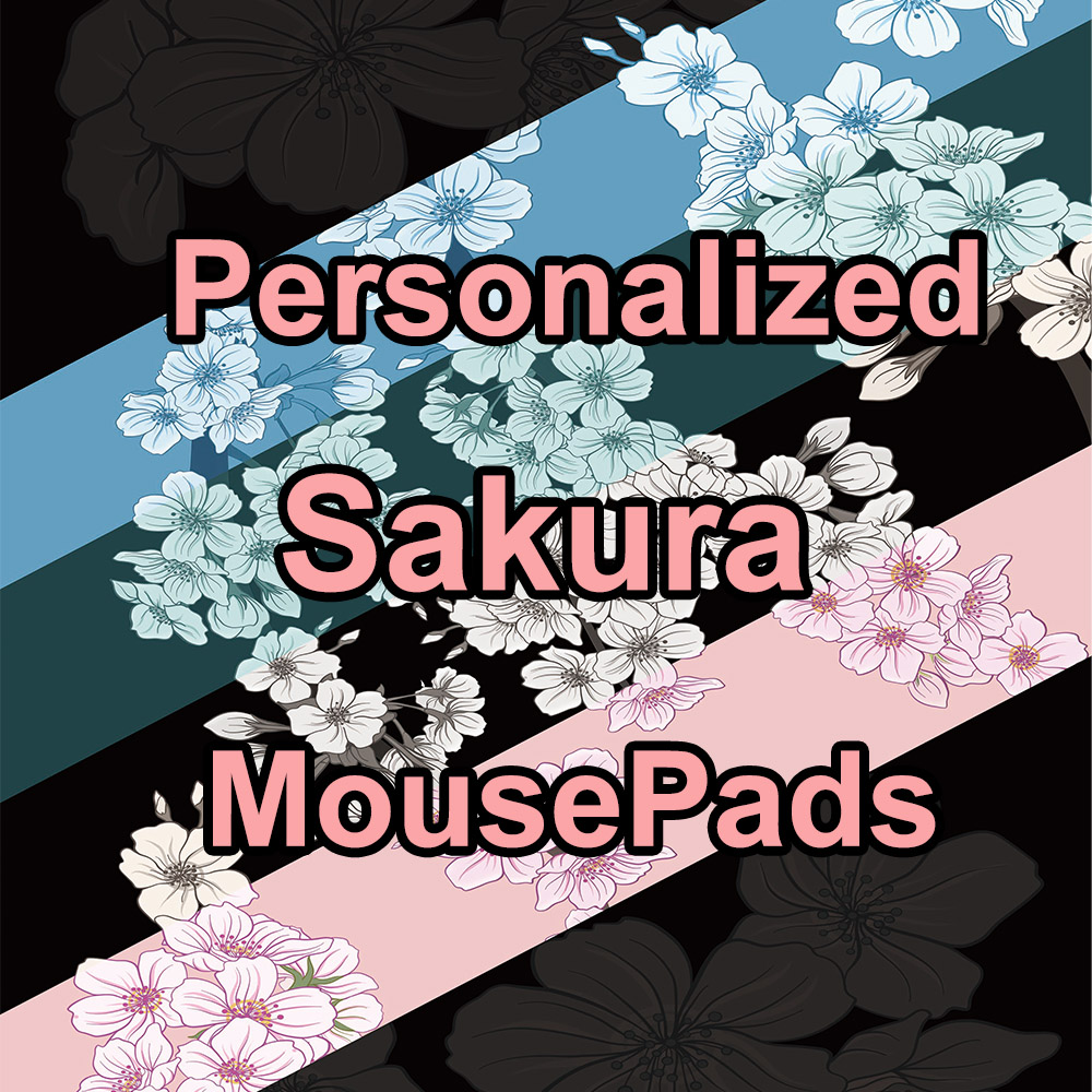 Xraypad-mouse gamer sakura, jogos de esports, sakura, com borda costurada  durável, fps, sngo, teclado áspero