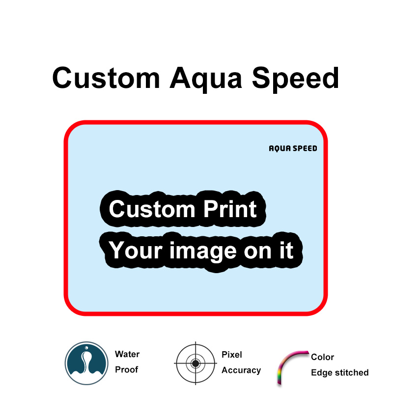 Custom aqua speed mouse pad