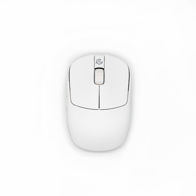 White HSK plus Wireless mouse top view