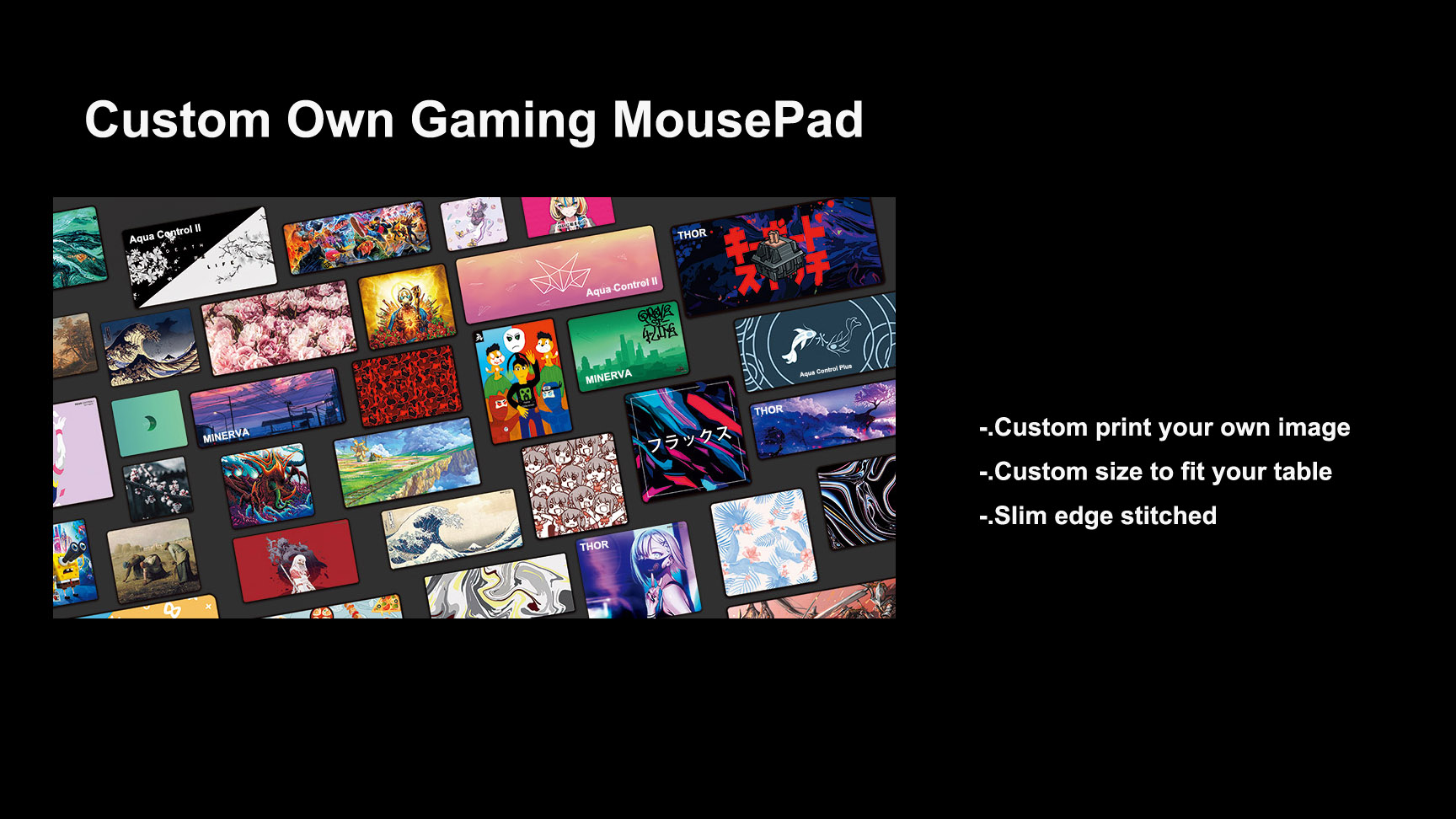 custom own gaming mouse pads