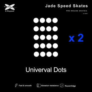 Jade dots universal mouse skates
